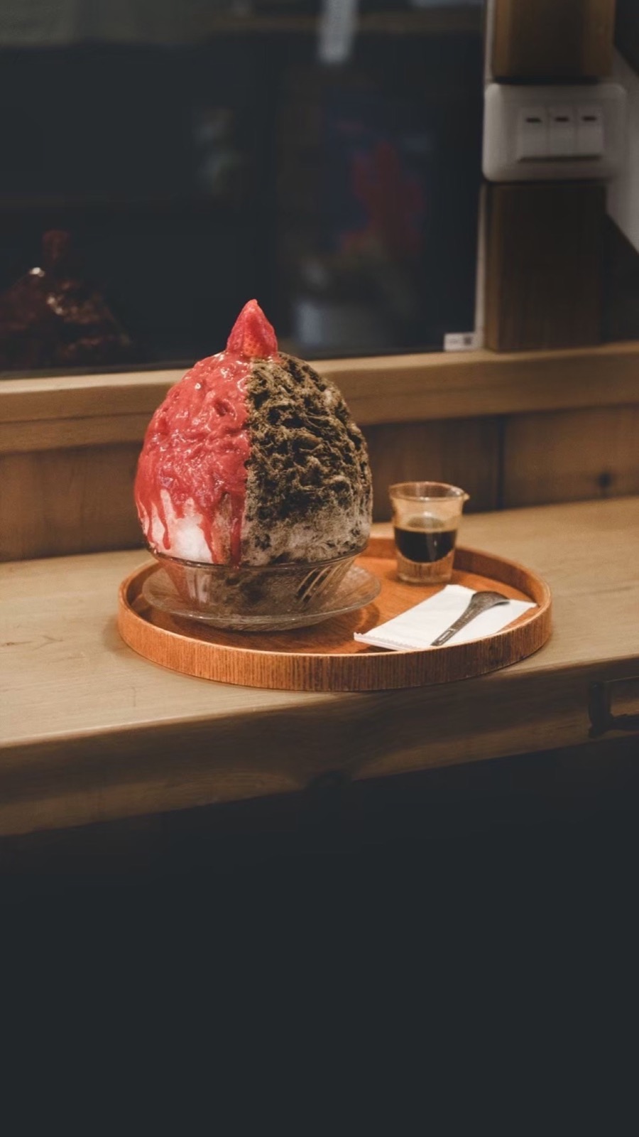 草莓茶刨冰